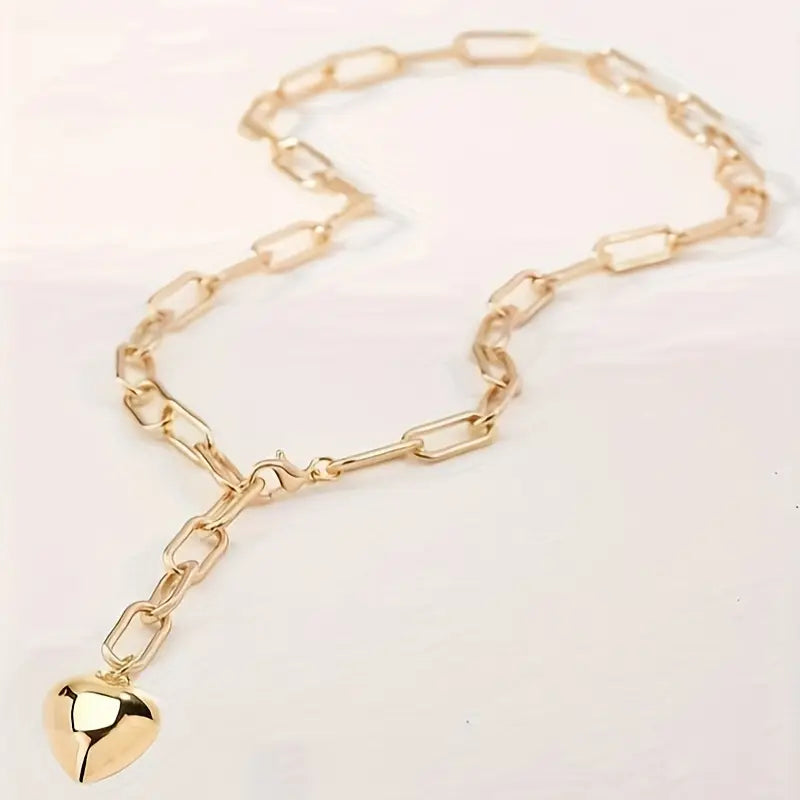 Elegant Sexy Heart-Shaped Pendant Necklace for Women
